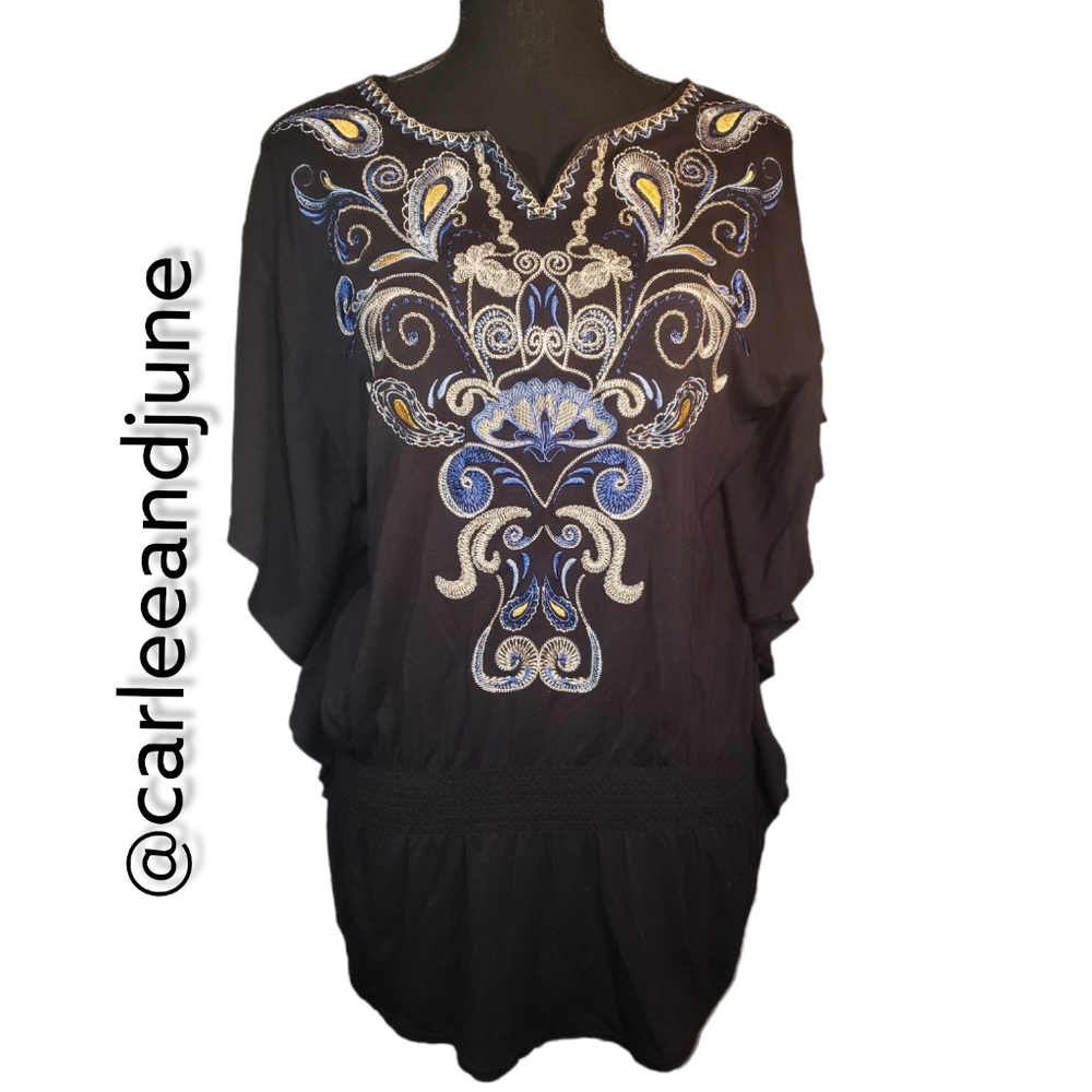 STYLE & CO black blouse size PM